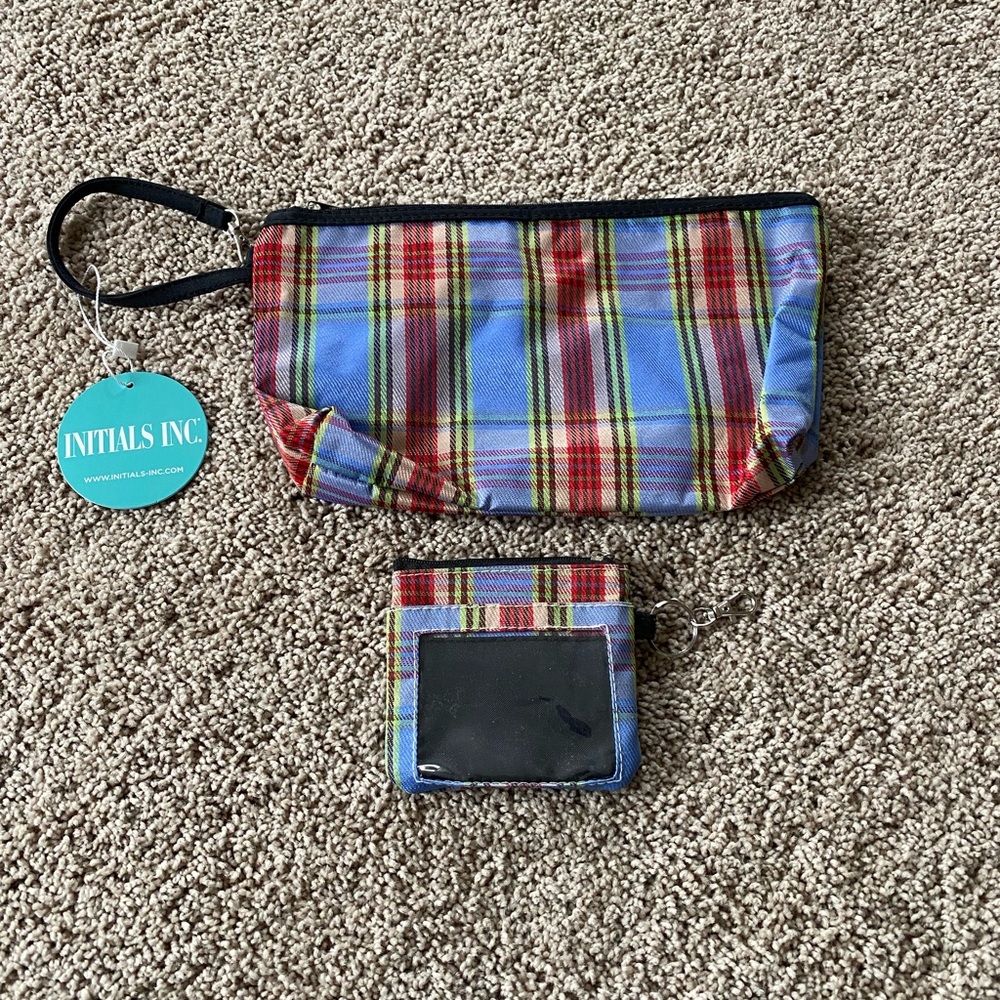 Initials Inc Pack it Pocket bag with matching card wallet